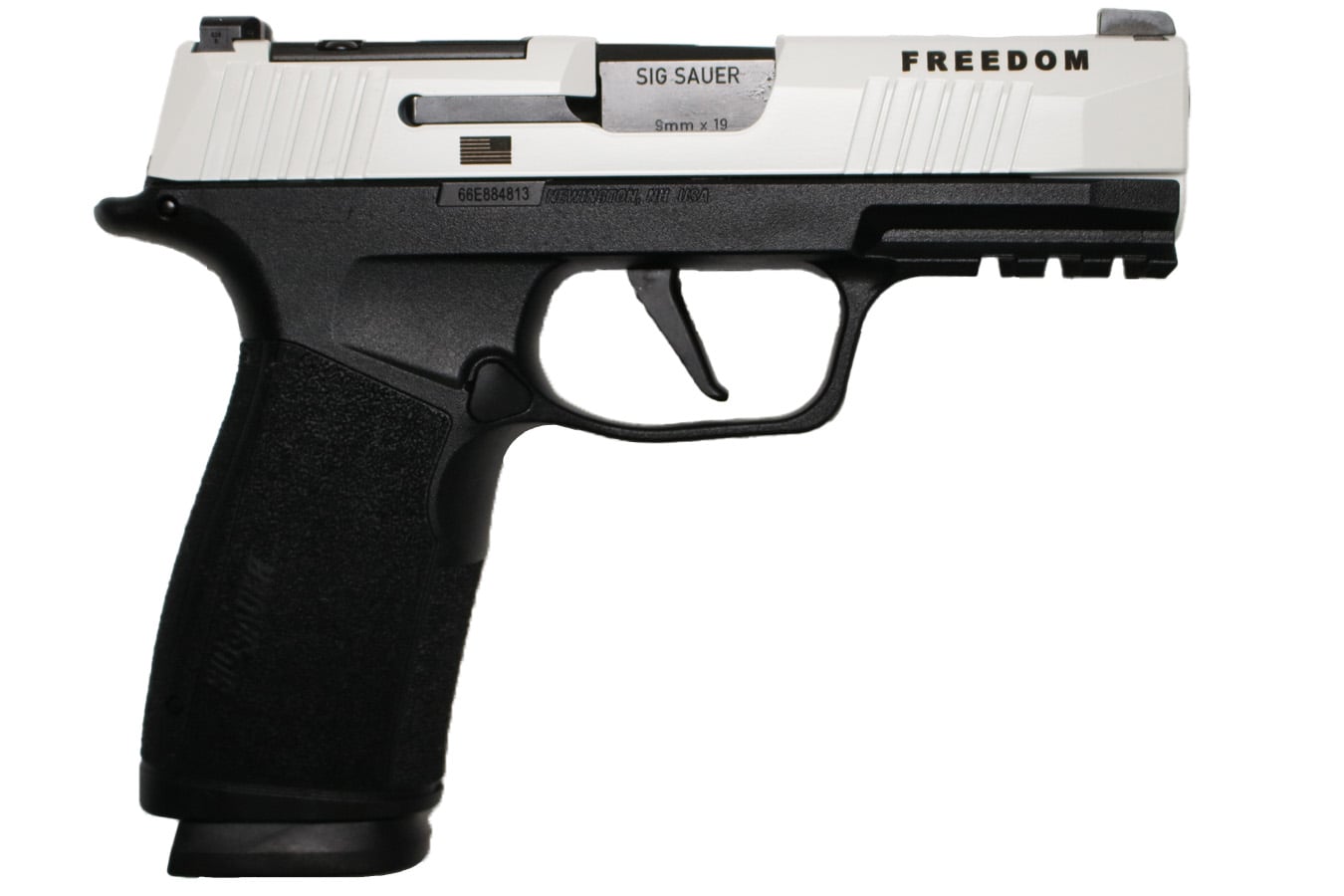 SIG SAUER P356 9mm TPUSA Limited-Edition Freedom Series Pistol with White Cerakote Finish